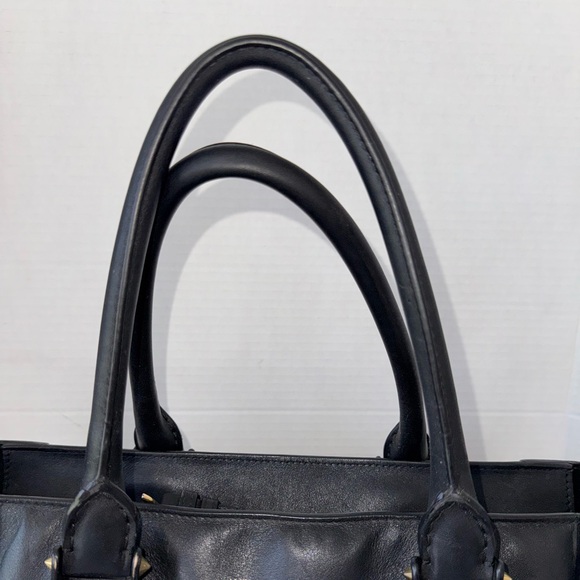 Alexander McQueen Authentic Black Leather Women’s Tote Handbag Purse-READ - Picture 11 of 16